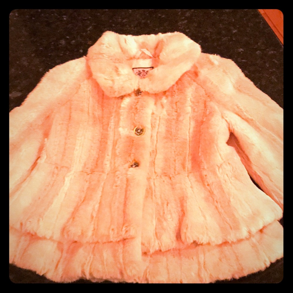 JUiCY COUTURE Kids FUR JACKET sz10